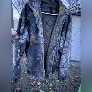 Nikon Hunting ProStaff Men's XL Real Tree Hardwoods Camo Quilted Bomber Jacket